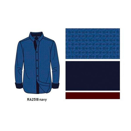 Camisa importada para caballero Azul marino