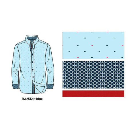 Camisa importada para caballero Azul Cielo