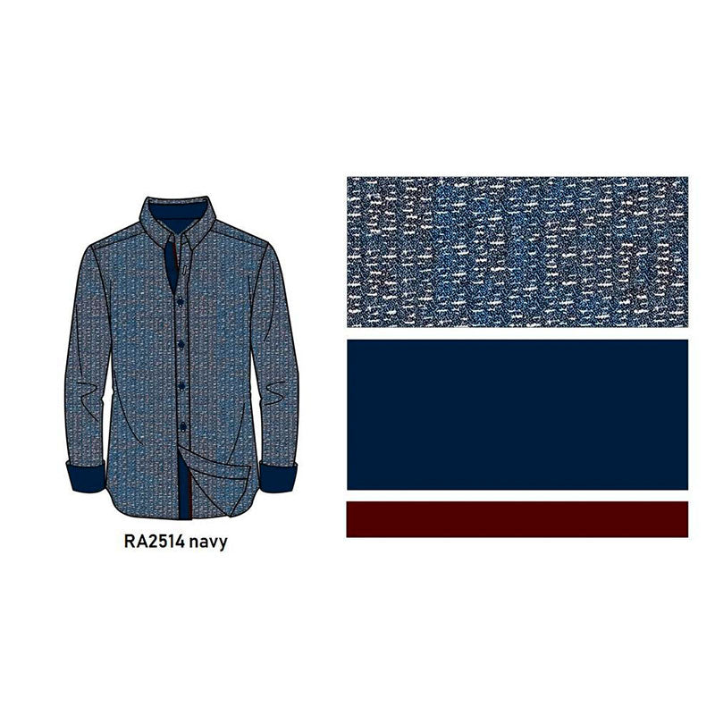 Camisa importada para caballero Azul marino