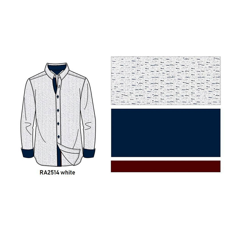 Mayoreo Camisa importada para caballero Azul marino