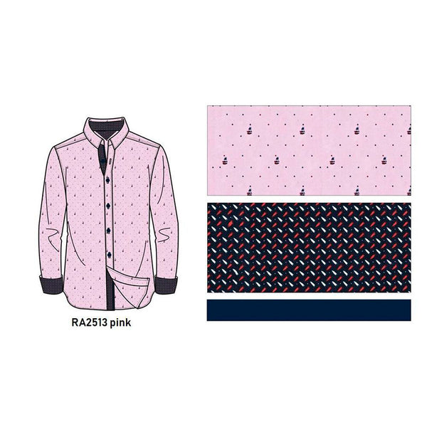 Mayoreo Camisa importada para caballero Rosa CH