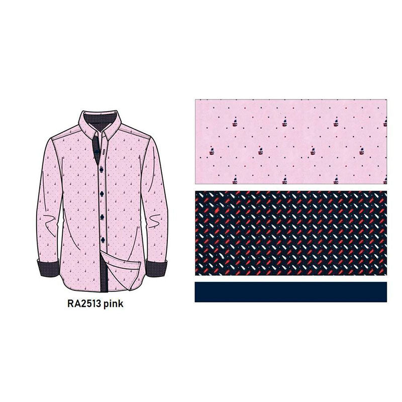 Camisa importada para caballero Rosa CH