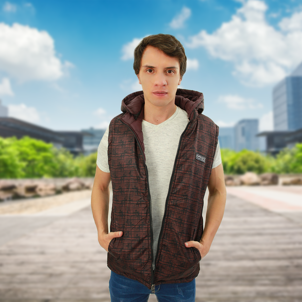 Chaleco casual doble vista caballero
