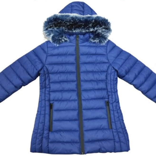 Chamarra de dama con gorro desmontable (talla extras)